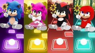 Baby Sonic - Baby Amy Rose - Baby Shadow - Baby Knuckles - Tiles Hop EDM Rush