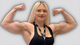 Biceps Girl Bodybuilder Mira Roukala The Ultimate Fitness Icon! | fbb muscles