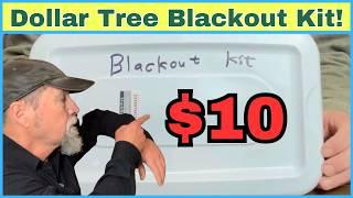 $10 Dollar Tree Blackout Kit For Emergencies, Disasters, Power Outages