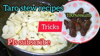 Pan chamthong / Taro Stew Recipes / Oil free manipuri Dish