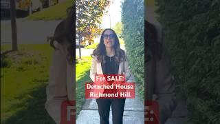 For SALE: Stunning 4 bedroom Detached house in Richmond Hill #homebuyers #homebuyer #richmondhill