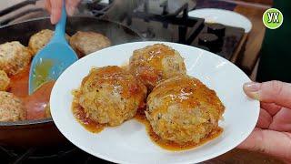 No more Rice in the stuffing! I've been cooking this way for years - delicious meatballs in sauce.