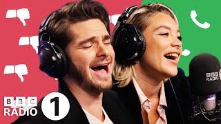 You HATE labradors?! Florence Pugh and Andrew Garfield play Unpopular Opinion