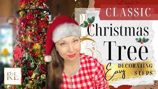 DIY CLASSIC RED CHRISTMAS TREE STYLING TIPS. How to make a nostalgic tree look designer!