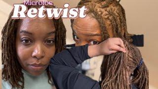 First Microloc Re-twist of the Year| Re-twist with Me| LesaJ