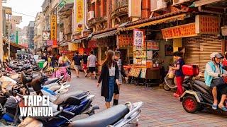 Taipei City: Wanhua District Walking Tour (4K HDR)