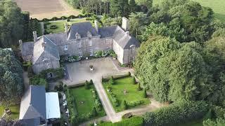 Château et jardins de la Ballue, vus du ciel. Réalisation Paul Henocq