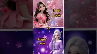 Pink  Vs Purple #shorts#viral#youtube#video#fashion