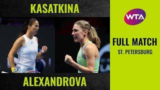 Daria Kasatkina vs. Ekaterina Alexandrova | Full Match | 2020 St. Petersburg Round of 32