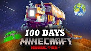 100 DAYS ON MARS IN THE ABANDONED SPACE IN MINECRAFT!