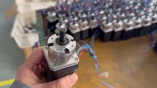 Jkongmotor nema 17 stepper motor with gearbox production show