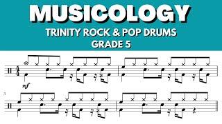 Musicology | Trinity Rock & Pop Drums GRADE 5 | with click