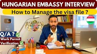 Hungary work visa | embassy interview Q/A | Hungary work permit 2024