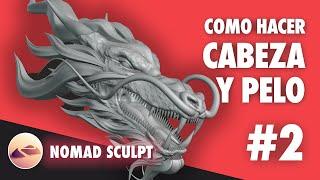 How to create an amazing 3D dragon with Nomad Sculpt - Part 2 The Head