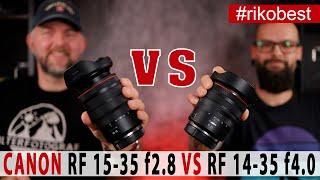 Canon RF 14-35 f4.0 VS RF 15-35 f2.8 im Vergleich. Ist teurer auch besser? Praxis Test / Review