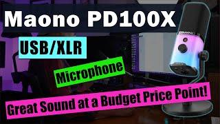 Maono PD100X USB XLR Dynamic Microphone 2024