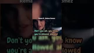 Selena Gomez message to Rema (Calm down)