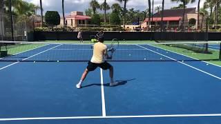 Advanced Tennis Volley Drills  Professional tennis training with coach Brian Dabul