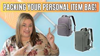 PACKING YOUR PERSONAL ITEM BAG | HOW & WHAT TO PACK | + LEVEL 8 LUGGAGE REVIEW!