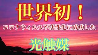 世界初！新型コロナウィルスの不活性化に成功した光触媒！