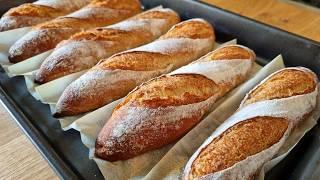 I don't buy bread anymore! The new perfect recipe for quick bread - mini baguettes!