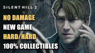 Silent Hill 2 Remake - Hard Difficulty - No Damage Walkthrough, 100% ALL Collectibles - Full Game