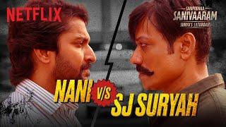 Nani & SJ Suryah Face Off: Nani’s QUICK THINKING Saves a Woman!  | Saripodhaa Sanivaaram | Netflix