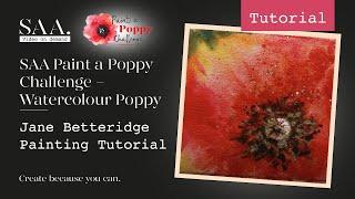 SAA Paint a Poppy Challenge - Jane Betteridge Poppy Tutorial