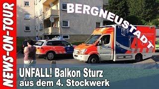 Bergneustadt 09.06.2014 | Unfall! Mann stürzt alkoholisiert vom Balkon (4. Stock) Nistenbergstrasse