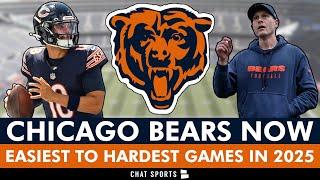 Ranking The Chicago Bears 2025 Schedule From EASIEST To HARDEST Games