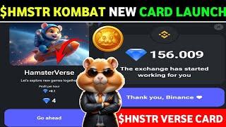 HAMSTER KOMBAT NEW HAMSTER VERSE NEW CARD LAUNCH ∆ HAMSTER KOMBAT LATEST NEW UPDATES