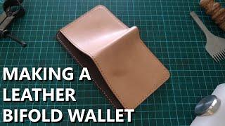 Making a Vegetable Tanned Leather Wallet | Bifold Leather Wallet | Leather Craft