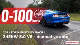 2021 Ford Mustang Mach 1 0-100km/h & engine sound