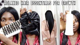 MY HAIR TOOLS AND ACCESSORIES // RELAXED HAIR ESSENTIALS FOR GROWTH