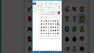 How to Insert Trophy  Symbol In Word  #shorts