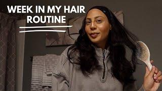 a week in my hair routine vlog