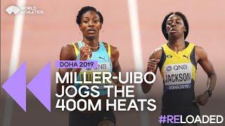 Shaunae shines in 400m heats   | Women's 400m heats Doha 2019