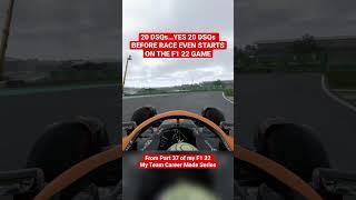 20 DSQs…YES, 20 DSQs BEFORE RACE EVEN STARTS ON F1 22 GAME! #f1shorts #shorts #f122game