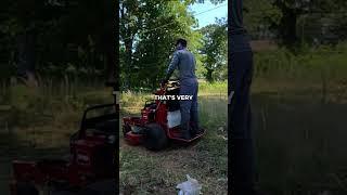 Caring for His Yard One Last Time