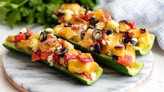 How to Make Mediterranean Stuffed Zucchini | The Stay At Home Chef