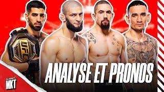 KHAMZAT CHIMAEV - ROBERT WHITTAKER ET ILIA TOPURIA - MAX HOLLOWAY ! ANALYSE ET PRONOS DE L'UFC 308