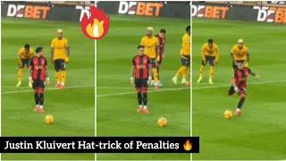 Justin Kluivert Hat-trick Of Penalties Vs Wolves | Wolves 2-4 Bournemouth Highlights