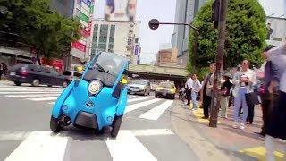 TOYOTA i-ROAD test driving in Tokyo　w/字幕 (2m10s)