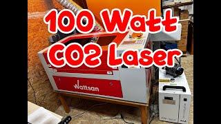 Kraftpaket CO2 Laser Wattsan6040 mit  90-100 Watt Laserleistung