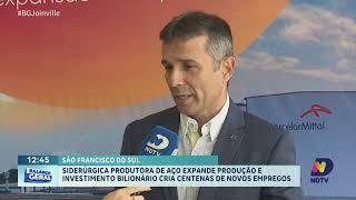 Siderúrgica produtora de aço expande produção e investimento bilionário cria centenas de empregos