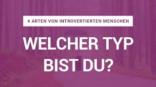 4 Arten von Introvertierten Menschen│Welcher Typ bist du?