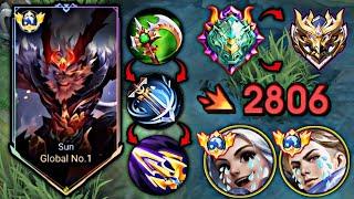 SUN SOLO RANK PAKAI BUILD INI DI JAMIN WINSTREAK  BUILD SUN TERSAKIT 2024 | MOBILE LEGENDS