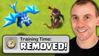 Training Time REMOVED from Clash of Clans!