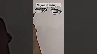 Easy Sigma face drawing  #shorts #fyp