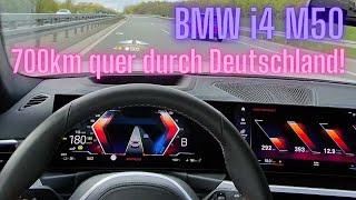 BMW i4 M50: 700km quer durch Deutschland!